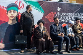 آیت الله موسوی جزایری عضو مجلس خبرگان رهبری در راهپیمایی گرامیداشت روز ۱۳ آبان - اهواز