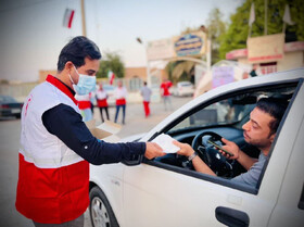 خدمات‌رسانی هلال‌احمر به ۵۳ هزار خوزستانی در بحران آلودگی هوا