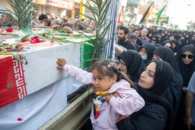 مراسم تشییع پیکرهای ۸ شهید گمنام - اهواز
