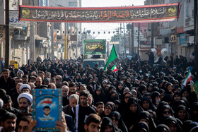 مراسم تشییع پیکرهای ۸ شهید گمنام - اهواز
