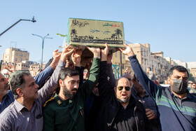 مراسم تشییع پیکرهای ۸ شهید گمنام - اهواز
