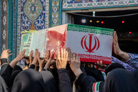 مراسم تشییع پیکرهای ۸ شهید گمنام - اهواز
