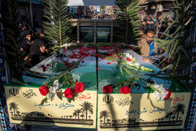 مراسم تشییع پیکرهای ۸ شهید گمنام - اهواز
