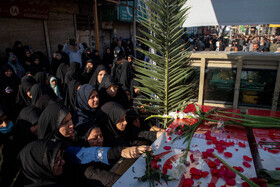 مراسم تشییع پیکرهای ۸ شهید گمنام - اهواز
