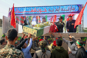 مراسم تشییع شهید گمنام - اروندکنار