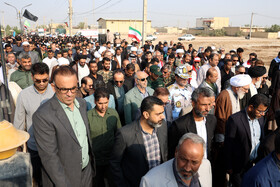 مراسم تشییع شهید گمنام - اروندکنار