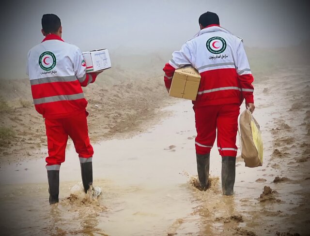 آماده‌باش تیم‌های عملیاتی هلال احمر در پی هشدار برف و کولاک در خوزستان