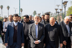 در حاشیه بازدید وزیر فرهنگ و ارشاد اسلامی از تالار صدای مردم در استانداری خوزستان