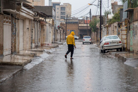 بارش باران و آبگرفتگی معابر در اهواز