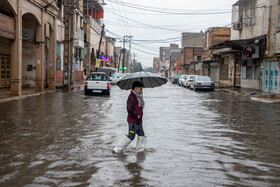 بارش باران و آبگرفتگی معابر در اهواز