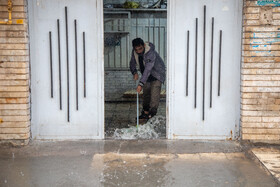 بارش باران و آبگرفتگی معابر در اهواز