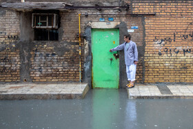 بارش باران و آبگرفتگی معابر در اهواز