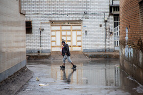 بارش باران و آبگرفتگی معابر در اهواز