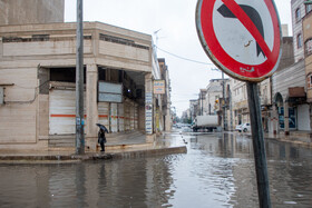 بارش باران و آبگرفتگی معابر در اهواز