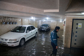 بارش باران و آبگرفتگی معابر در اهواز