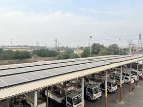 بهره‌برداری از نیروگاه خورشیدی ۱۲۳ کیلوواتی توزیع برق اهواز