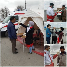 پست های تب سنجی و غربالگری هلال احمر کردستان به 8 پایگاه افزایش یافت  

