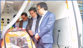 تجهیز آمبولانس های دانشگاه به برانکارد فشار منفی ویژه انتقال بیماران کرونایی
