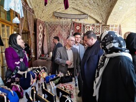 نمایشگاه صنایع‌دستی و هنرهای سنتی در اماکن تاریخی سنندج افتتاح شد