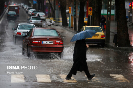 بارش رگباری کردستان را فرا می‌گیرد