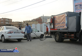 استقرار دو دستگاه خودروی سیار عرضه بنزین در پایانه مرزی باشماق مریوان