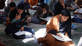 حضور نسل جوان در اعتکاف رجبیه کردستان