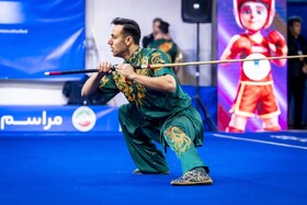 ووشوکار کردستانی روی سکوی دوم ووشو قهرمانی کشور ایستاد