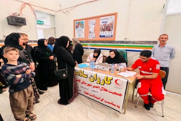 اعزام ۳ کاروان سلامت هلال‌احمر کردستان به مناطق کم‌برخوردار