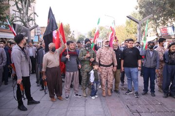 کردستان امروز در رزمایش «جان‌فدایان ایران» به میدان آمد