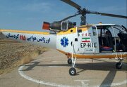 انتقال هوایی مصدوم ۷۵ ساله از ارتفاعات سروآباد به سنندج