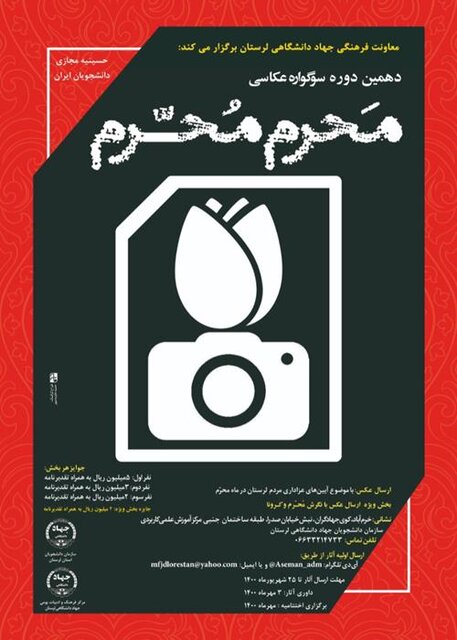 ارسال ۱۲۰ اثر به دبیرخانه دهمین سوگواره عکاسی «مَحرم مُحـــّـرم» 