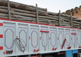 توقیف کامیون حامل ۱۰ تن چوب قاچاق در الیگودرز