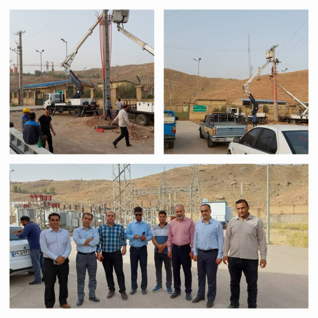 تعدیل بار ترانس‌های پست فوق توزیع شهید کاییدی پلدختر