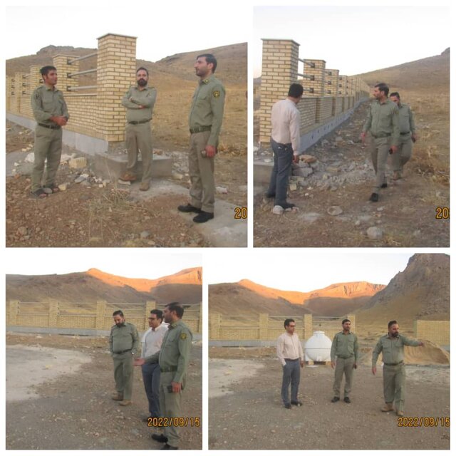 پایان ساخت ۳۱۰ متر دیوار حفاظتی پاسگاه سرمحیط بانی پناهگاه حیات‌وحش سفیدکوه ازنا