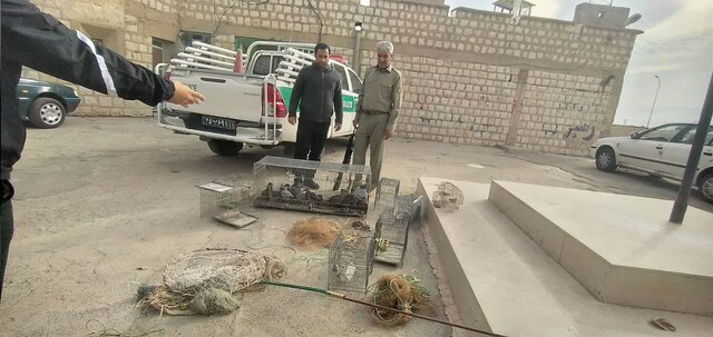 دستگیری باند صید غیرمجاز پرندگان مهاجر در دورود