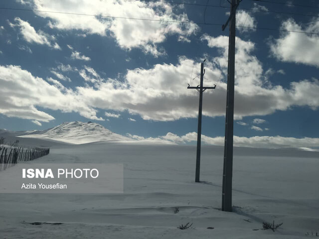 طبیعت برفی شهرستان دلفان 