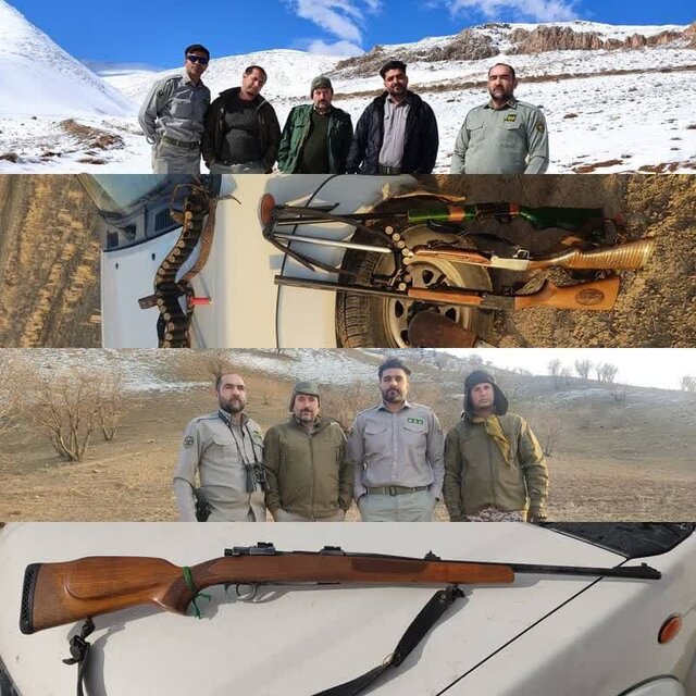 کشف و ضبط پنج قبضه اسلحه از متخلفین زیستمحیطی لرستان کشف و ضبط پنج قبضه اسلحه از متخلفین زیستمحیطی لرستان