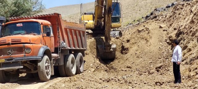 آغاز عملیات ساخت بند سنگی ملاتی در روستای قشلاق بروجرد