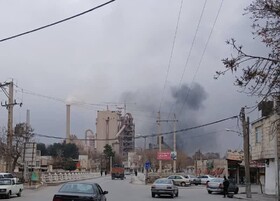 آتش‌سوزی در کارخانه سیمان دورود / مخزن مازوت طعمه حریق شد