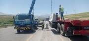 نصب ۶۸۶ متر نیوجرسی در محور بروجرد–اشترینان