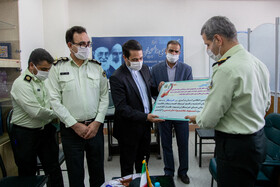 حضور سردار مفخمی شهرستانی فرمانده نیروی انتظامی و سرهنگ محمود خلجی معاون اجتماعی فرماندهی انتظامی استان مرکزی در ایسنا
