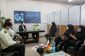 حضور سردار مفخمی شهرستانی فرمانده نیروی انتظامی استان مرکزی در ایسنا