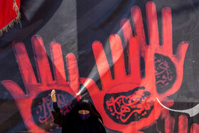 مراسم عزاداری ظهر عاشورا در دبیرستان امام علی (ع) اراک