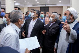 بازدید محمدباقر نوبخت، رئیس سازمان مدیرت و برنامه ریزی کشور از تالار مرکزی اراک