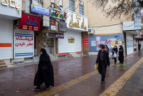 اولین روز اجرای محدودیت‌های کرونایی در اراک - خیابان شهید بهشتی