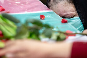 مراسم وداع با دو شهید گمنام دفاع مقدس - مصلی اراک