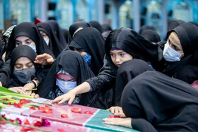 مراسم وداع با دو شهید گمنام دفاع مقدس - مصلی اراک