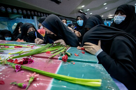 مراسم وداع با دو شهید گمنام دفاع مقدس - مصلی اراک