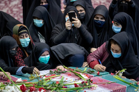 مراسم وداع با دو شهید گمنام دفاع مقدس - مصلی اراک