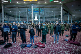 مراسم وداع با دو شهید گمنام دفاع مقدس - مصلی اراک